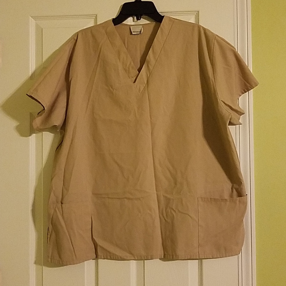 Khaki Scrub Top